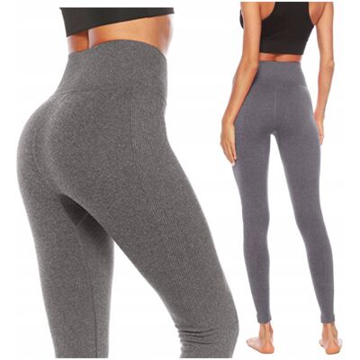 Luvu Legginsy sportowe gładkie siłownia fitness wysoki stan - M Luvu Legginsy sportowe gładkie siłownia fitness wysoki stan - M