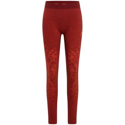 Odlo Kobieta Performance Wool 200 Pomarańczowe - Legginsy Odlo Kobieta Performance Wool 200 Pomarańczowe - Legginsy