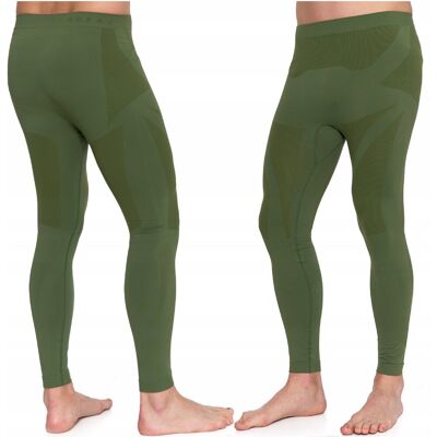 Legginsy Termoaktywne Męskie Bielizna Bezszwowa Spodnie Termiczne MORAJ L Legginsy Termoaktywne Męskie Bielizna Bezszwowa Spodnie Termiczne MORAJ L