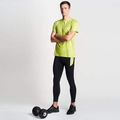 inna (Inny) Legginsy termoaktywne treningowe długie męskie czarne + lemon UV50+ Cuna M inna (Inny) Legginsy termoaktywne treningowe długie męskie czarne + lemon UV50+ Cuna M