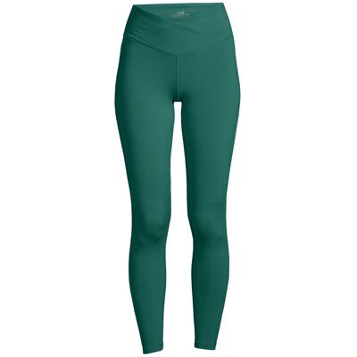 Legginsy treningowe damskie Casall Overlap High Waist zielone 22500 40 Legginsy treningowe damskie Casall Overlap High Waist zielone 22500 40