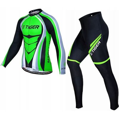 X-Tiger LEGINSY ROWEROWE BLUZA OCIEPLANY STRÓJ MĘSKI WKŁADKA ŻEL TERMOAKTYWNY XXL X-Tiger LEGINSY ROWEROWE BLUZA OCIEPLANY STRÓJ MĘSKI WKŁADKA ŻEL TERMOAKTYWNY XXL
