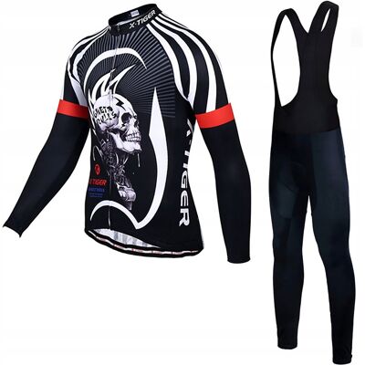 X-Tiger Leginsy Rowerowe Bluza Ocieplany Strój Męski Wkładka Żel Termoaktywny XXL X-Tiger Leginsy Rowerowe Bluza Ocieplany Strój Męski Wkładka Żel Termoaktywny XXL