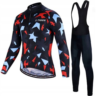 X-Tiger Leginsy Rowerowe Bluza Ocieplany Strój Męski Wkładka Żel Termoaktywny XXL X-Tiger Leginsy Rowerowe Bluza Ocieplany Strój Męski Wkładka Żel Termoaktywny XXL