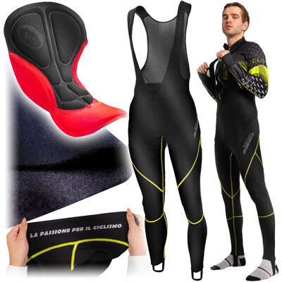 Ercole LIMONKA - M - SPODNIE NA ROWER DAMSKIE M MĘSKIE OCIEPLANE ZIMOWE DŁUGIE Z WKŁADKĄ ŻELOWĄ Ercole LIMONKA - M - SPODNIE NA ROWER DAMSKIE M MĘSKIE OCIEPLANE ZIMOWE DŁUGIE Z WKŁADKĄ ŻELOWĄ
