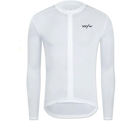 Pozostali producenci Longsleeve kolarski YKYW Mens PRO Team Aero Cycling Jersey Spring Summer 15-25st 3+1 Pocket biały M Pozostali producenci Longsleeve kolarski YKYW Mens PRO Team Aero Cycling Jersey Spring Summer 15-25st 3+1 Pocket biały M