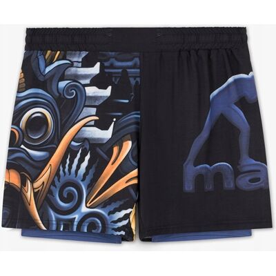 MANTO Spodenki MMA Szorty do sportów walki BARONG czarne rozm. XL MANTO Spodenki MMA Szorty do sportów walki BARONG czarne rozm. XL