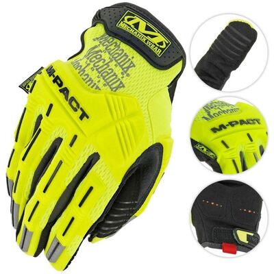 Mechanix Wear Rękawice Hi-Viz M-Pact Żółte - L Mechanix Wear Rękawice Hi-Viz M-Pact Żółte - L
