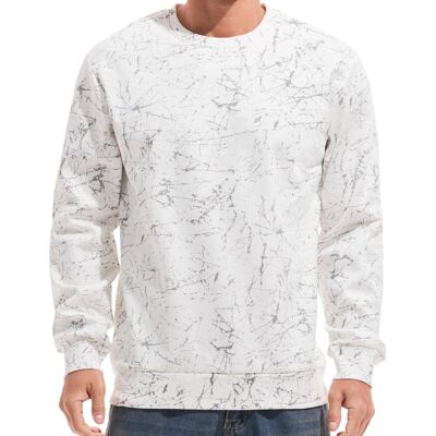 Inny producent Męska Bluza Polarowa Crewneck Casual Ocieplana Ciepła Podszewka Biała XL Inny producent Męska Bluza Polarowa Crewneck Casual Ocieplana Ciepła Podszewka Biała XL