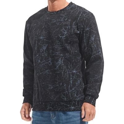 Inny producent Męska Bluza Polarowa Crewneck Casual Ocieplana Ciepła Podszewka Czarna M Inny producent Męska Bluza Polarowa Crewneck Casual Ocieplana Ciepła Podszewka Czarna M