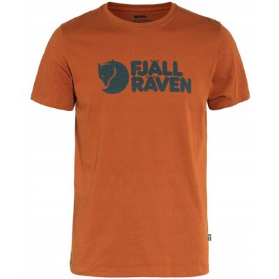 Męska Koszulka Fjallraven Logo T-Shirt - Terracotta Brown - Xl Męska Koszulka Fjallraven Logo T-Shirt - Terracotta Brown - Xl