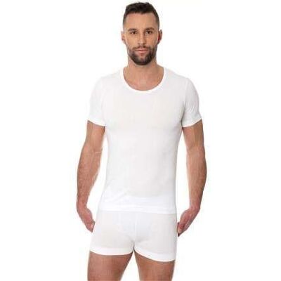 Męska koszulka termoaktywna Brubeck T-Shirt SS Comfort Cotton White XXL Męska koszulka termoaktywna Brubeck T-Shirt SS Comfort Cotton White XXL