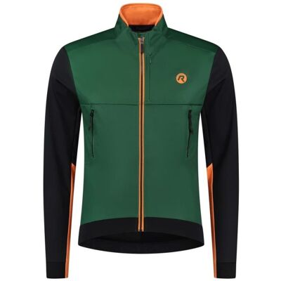 Męska Kurtka Rowerowa Rogelli Cadence Green/black/orange - Rozmiar L Męska Kurtka Rowerowa Rogelli Cadence Green/black/orange - Rozmiar L