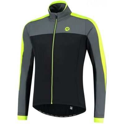Męska Kurtka Rowerowa Rogelli Winterjacket Freeze Black/grey/fluor - Rozmiar Xl Męska Kurtka Rowerowa Rogelli Winterjacket Freeze Black/grey/fluor - Rozmiar Xl