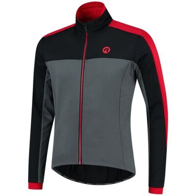 Męska Kurtka Rowerowa Rogelli Winterjacket Freeze Grey/black/red - Rozmiar Xl Męska Kurtka Rowerowa Rogelli Winterjacket Freeze Grey/black/red - Rozmiar Xl