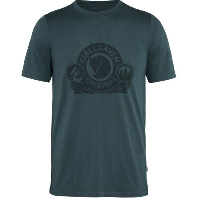 Męski T-Shirt Fjallraven Abisko Wool Classic Ss Dark Navy M Męski T-Shirt Fjallraven Abisko Wool Classic Ss Dark Navy M