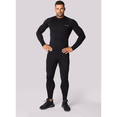 SPAIO MĘSKIE LEGGINSY TERMOAKTYWNE CZARNE ALPHA SPAIO MĘSKIE LEGGINSY TERMOAKTYWNE CZARNE ALPHA