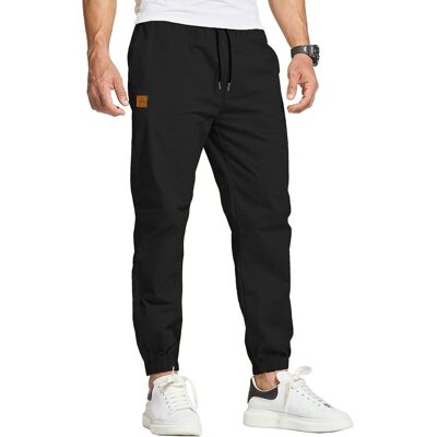 Inny producent Męskie Spodnie Chino Bawełniane Sportowe Joggersy na Siłownię Czarne XXL Inny producent Męskie Spodnie Chino Bawełniane Sportowe Joggersy na Siłownię Czarne XXL