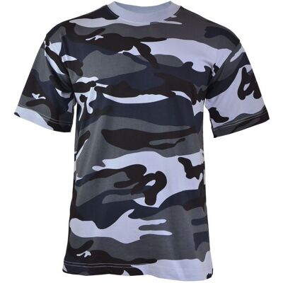 Mfh Koszulka T-Shirt Sky Blue - Blue Camo - Xl Mfh Koszulka T-Shirt Sky Blue - Blue Camo - Xl
