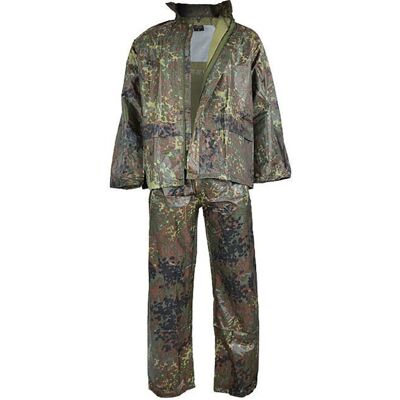Mil-Tec Komplet Przeciwdeszczowy Flecktarn - Flecktarn - Xl Mil-Tec Komplet Przeciwdeszczowy Flecktarn - Flecktarn - Xl