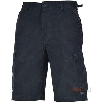 Mil-Tec Spodenki Bermudy Rip-Stop Czarne - L Mil-Tec Spodenki Bermudy Rip-Stop Czarne - L