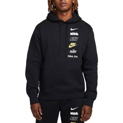 Nike bluza męska z kapturem Club BB PO Hoodie Mlogo DX0783-010 S Nike bluza męska z kapturem Club BB PO Hoodie Mlogo DX0783-010 S