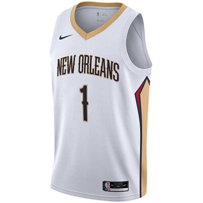 Nike Nba New Orleans Pelicans Zion Williamson Association Edition Singman Jersey White Nike Nba New Orleans Pelicans Zion Williamson Association Edition Singman Jersey White