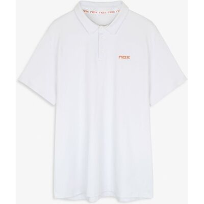 NOX Koszulka Polo Męska TEAM REGULAR Biała XXL NOX Koszulka Polo Męska TEAM REGULAR Biała XXL