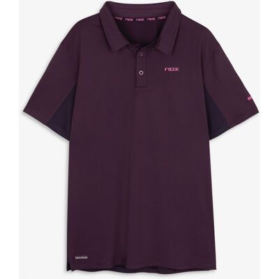 NOX Męska Koszulka Polo PRO Deep Purple Padel M NOX Męska Koszulka Polo PRO Deep Purple Padel M