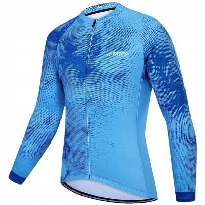 Ocieplana Bluza Rowerowa Męska X-Tiger Termiczna Izolacja Oddychalność 4XL Ocieplana Bluza Rowerowa Męska X-Tiger Termiczna Izolacja Oddychalność 4XL