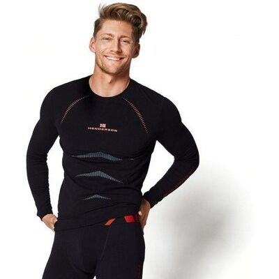 Podkoszulek męski termoaktywny Henderson czarny - Czarny - XL Podkoszulek męski termoaktywny Henderson czarny - Czarny - XL