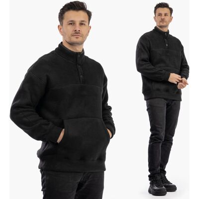 brak danych Polar Męski Z Kołnierzem Ciepły Gruby Bluza Casual Czarny XL Czarny brak danych Polar Męski Z Kołnierzem Ciepły Gruby Bluza Casual Czarny XL Czarny
