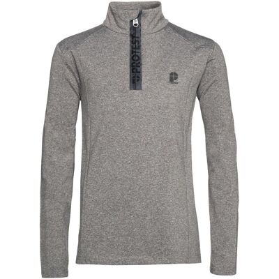 Protest, Bluza Sportowa Dziecięca, Willowy Jr 1/4 Zip Top Sportowy, Szary, Rozmiar 116 Protest, Bluza Sportowa Dziecięca, Willowy Jr 1/4 Zip Top Sportowy, Szary, Rozmiar 116