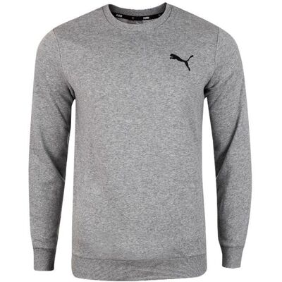 Puma BLUZA MĘSKA DRESOWA OCIEPLANA BAWEŁNA ESS SMALL LOGO CREW GREY 586682 53 - Rozmiar: XXL Puma BLUZA MĘSKA DRESOWA OCIEPLANA BAWEŁNA ESS SMALL LOGO CREW GREY 586682 53 - Rozmiar: XXL
