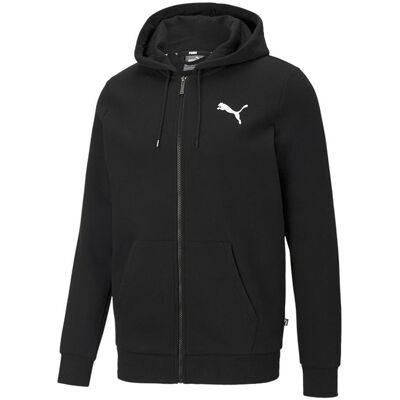 Puma Bluza sportowa męska, ESS Small Logo FZ, czarna (58670251), rozmiar L Puma Bluza sportowa męska, ESS Small Logo FZ, czarna (58670251), rozmiar L