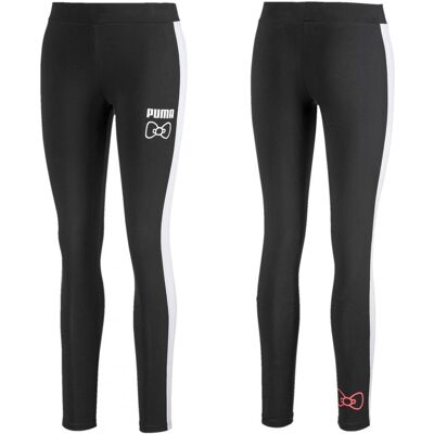 Puma Hello Kitty legginsy damskie sportowe fitness czarne 597140 01 S Puma Hello Kitty legginsy damskie sportowe fitness czarne 597140 01 S
