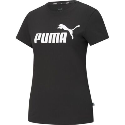 Puma Koszulka damska, ESS Logo Tee, czarna (58677401), rozmiar L Puma Koszulka damska, ESS Logo Tee, czarna (58677401), rozmiar L