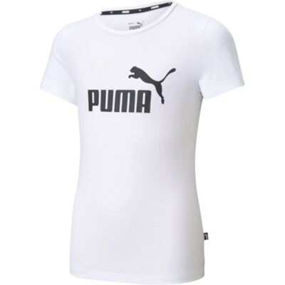 Puma Koszulka dziecięca, ESS Logo Tee G biała 587029 02, rozmiar 128 Puma Koszulka dziecięca, ESS Logo Tee G biała 587029 02, rozmiar 128