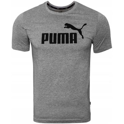 Puma Koszulka męska, T-SHIRT ESS LOGO TEE GRAY 586666 03 S, rozmiar S Puma Koszulka męska, T-SHIRT ESS LOGO TEE GRAY 586666 03 S, rozmiar S