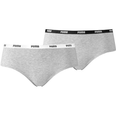 Puma Majtki damskie, Hipsters, 2 szt. 603022001-328, szare, rozmiar XS Puma Majtki damskie, Hipsters, 2 szt. 603022001-328, szare, rozmiar XS