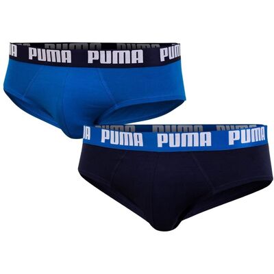 Puma Majtki Męskie 2 Pary Blue/Navy 889100 07 M Puma Majtki Męskie 2 Pary Blue/Navy 889100 07 M