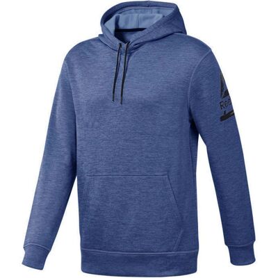 Reebok Bluza sportowa męska, Workout ThermoWarm Hoodie D94224, niebieski, rozmiar M Reebok Bluza sportowa męska, Workout ThermoWarm Hoodie D94224, niebieski, rozmiar M