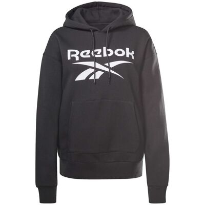 Reebok Identity Big Logo Fleece Pullover Hoodie Damska Czarna (GS9392) Reebok Identity Big Logo Fleece Pullover Hoodie Damska Czarna (GS9392)