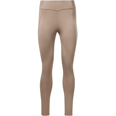 Reebok Wysokiej talii Ribs Leggings - Brązowe - Kobiety Reebok Wysokiej talii Ribs Leggings - Brązowe - Kobiety