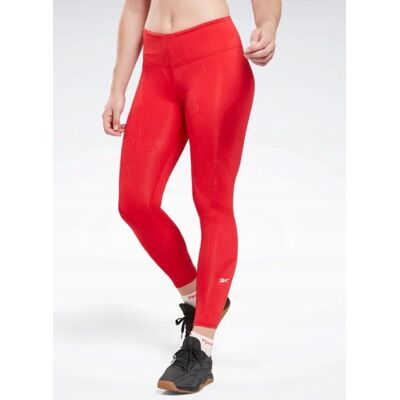 Reebok Legginsy Sportowe Czerwone Damskie M 0A8B6_A* Tła Reebok Legginsy Sportowe Czerwone Damskie M 0A8B6_A* Tła