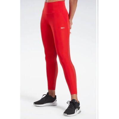 Reebok Legginsy Z Łączonych Materiałów Czerwone Z Nadrukiem S 0Z0B4_B* Reebok Legginsy Z Łączonych Materiałów Czerwone Z Nadrukiem S 0Z0B4_B*