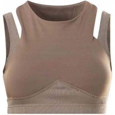 Reebok - Stanik Sportowy - Slayered Bra Top Hm5768 Brązowy Reebok - Stanik Sportowy - Slayered Bra Top Hm5768 Brązowy