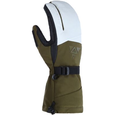 Rękawice freeride z koziej skóry Viking Norvik Pro Lobster 7401 khaki z białą skórą 10 Rękawice freeride z koziej skóry Viking Norvik Pro Lobster 7401 khaki z białą skórą 10