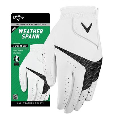 Rękawiczki golfowe Callaway Weather Spann - Trwałe, Wodoodporne, Męskie, S Rękawiczki golfowe Callaway Weather Spann - Trwałe, Wodoodporne, Męskie, S
