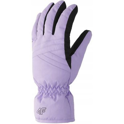 Rękawice narciarkie damskie 4F FNK F106 jasny fiolet 4FWAW23AFGLF106 52S XL Rękawice narciarkie damskie 4F FNK F106 jasny fiolet 4FWAW23AFGLF106 52S XL